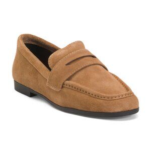 BLACK SUEDE STUDIO Suede Round Toe Classic Loafers